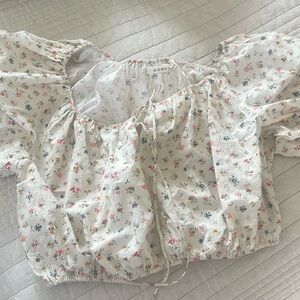 Cottage Breeze Floral Doen Top